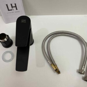 LH LLAVE MONOCOMANDO RIVOLI REDONDA 10 CM. NEGRA